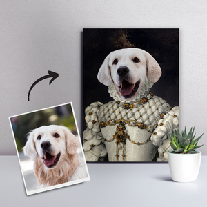 Custom Dog Canvas - The Princess 