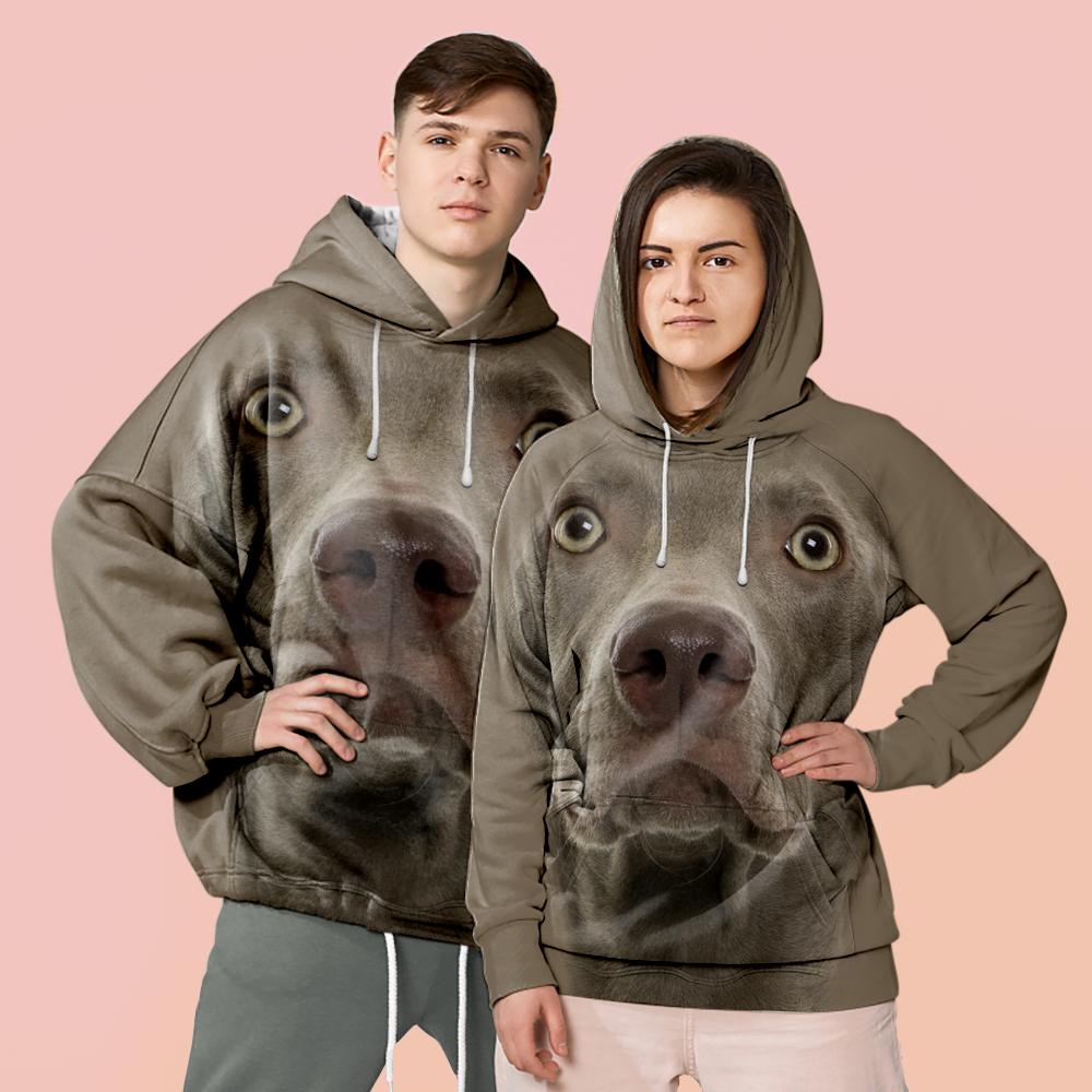 Men's Pullover Hoodie Dog Patterned 3D Graphic Dog Hoodies Long Sleeve