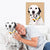 Custom Dog Cartoon Portraits Art Canvas-Birthday Gift Idea-DIY frame