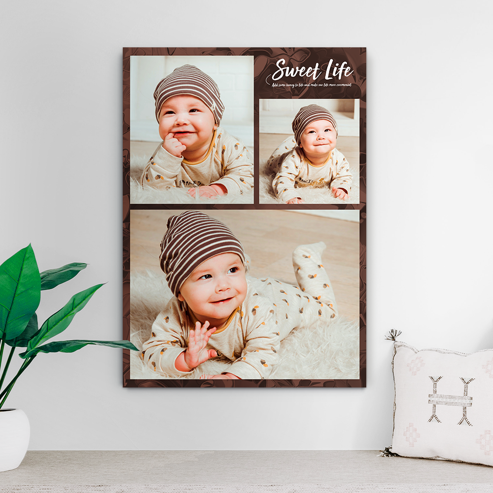 Custom Photo Collage Print-Photo Gift Ideas(Upload 3 Pictures)